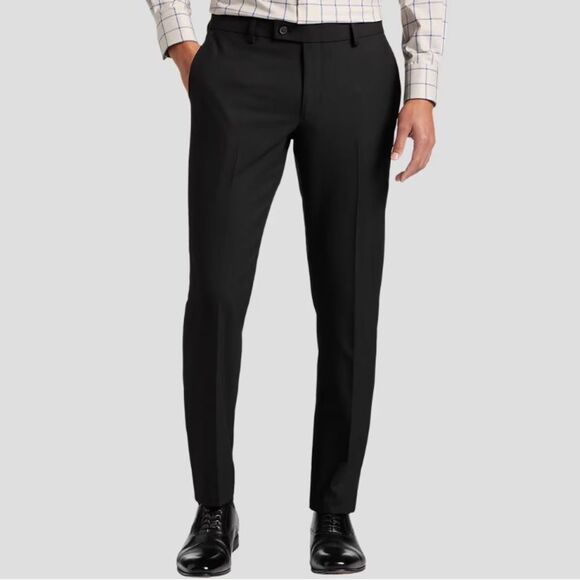 EGARA Men's Black Suit Pants men’s size 32x30 men’s warehouse trouser - Picture 1 of 6